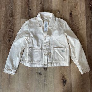 Cream denim jacket